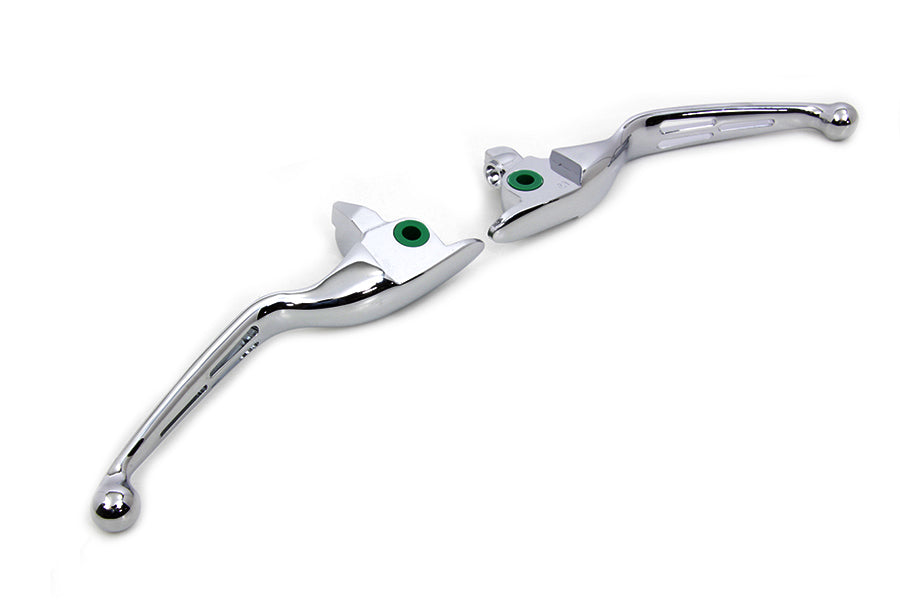 HARLEY M8 Slotted Hand Control Lever Kit Chrome Fits 2017-UP FLT,