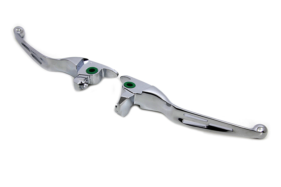 HARLEY M8 Slotted Hand Control Lever Kit Chrome Fits 2017-UP FLT,