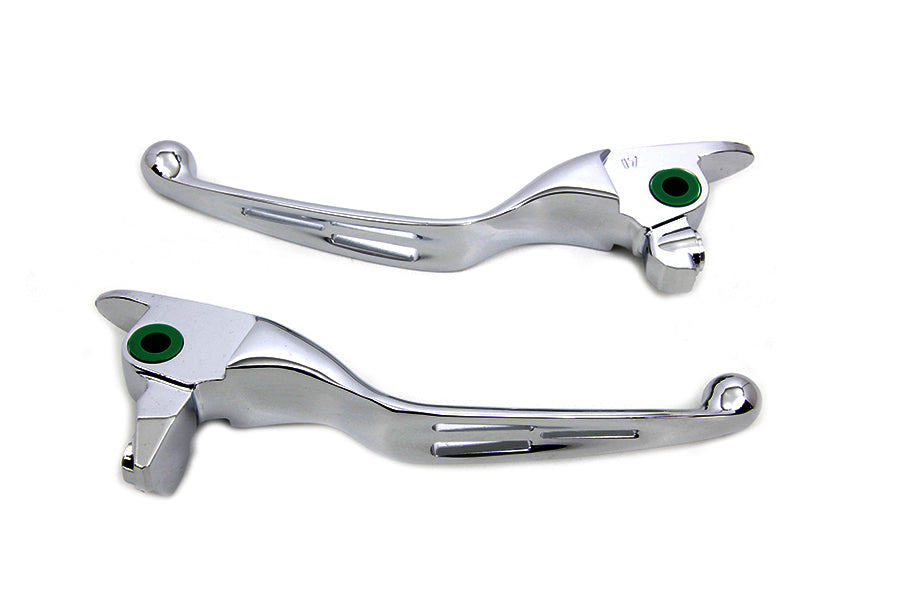 HARLEY M8 Slotted Hand Control Lever Kit Chrome Fits 2017-UP FLT,