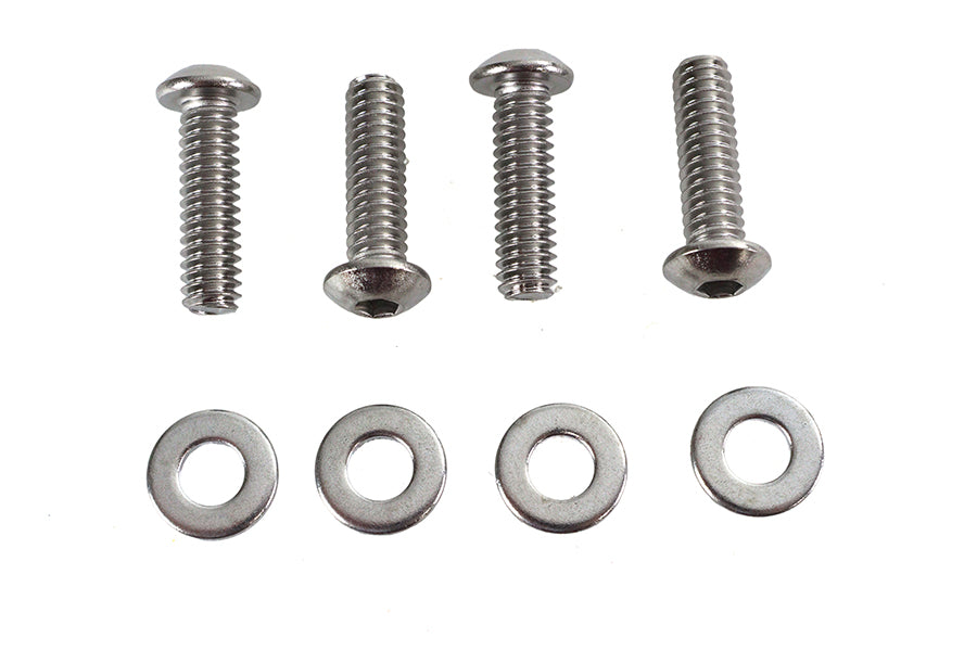 HARLEY Clutch Lever Clamp Screw Kit Chrome Fits 1982-1984 FL,   1982-1984 FX,   1984-1995 FXST,   19