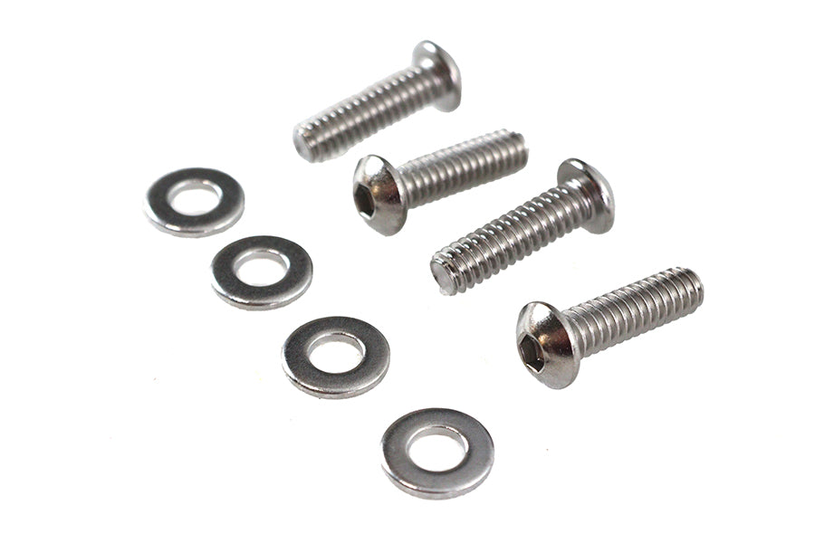 HARLEY Clutch Lever Clamp Screw Kit Chrome Fits 1982-1984 FL,   1982-1984 FX,   1984-1995 FXST,   19