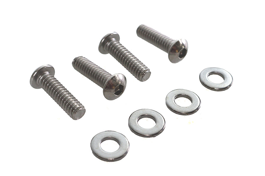 HARLEY Clutch Lever Clamp Screw Kit Chrome Fits 1982-1984 FL,   1982-1984 FX,   1984-1995 FXST,   19