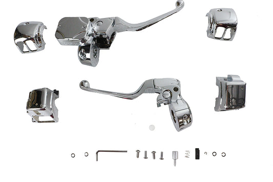 HARLEY Handlebar Control Kit Chrome Fits 1996-2004 FLT,   1996-2006 FLHT,