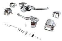 HARLEY Handlebar Control Kit Chrome Fits 1996-2004 FLT,   1996-2006 FLHT,