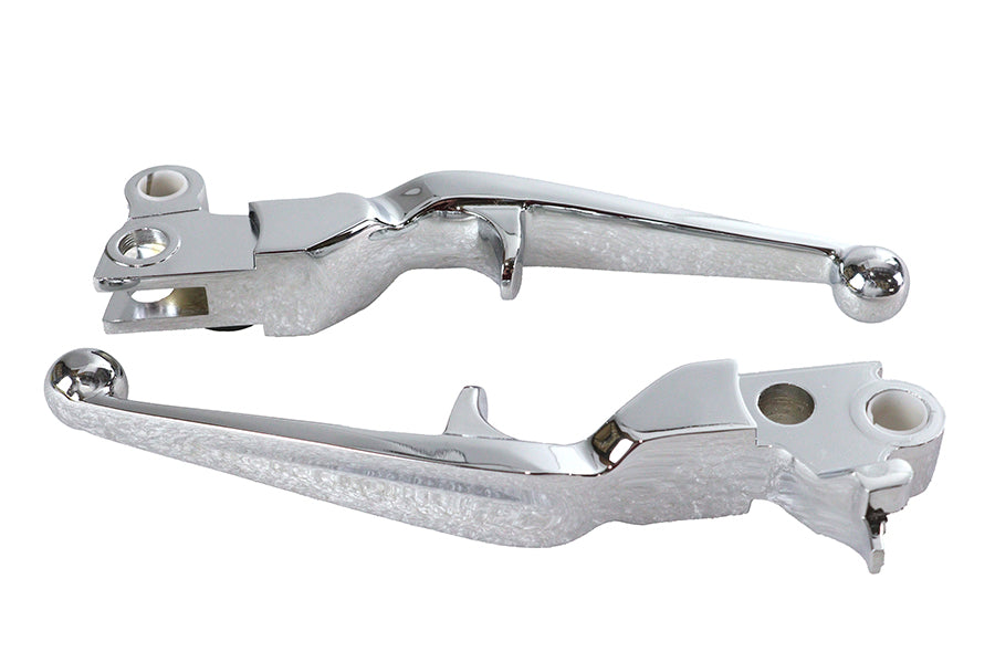 HARLEY Chrome Trigger Style Hand Lever Set Fits 1996-2007 FXST,   1996-2007 FLST,   1996-2007 FXD,