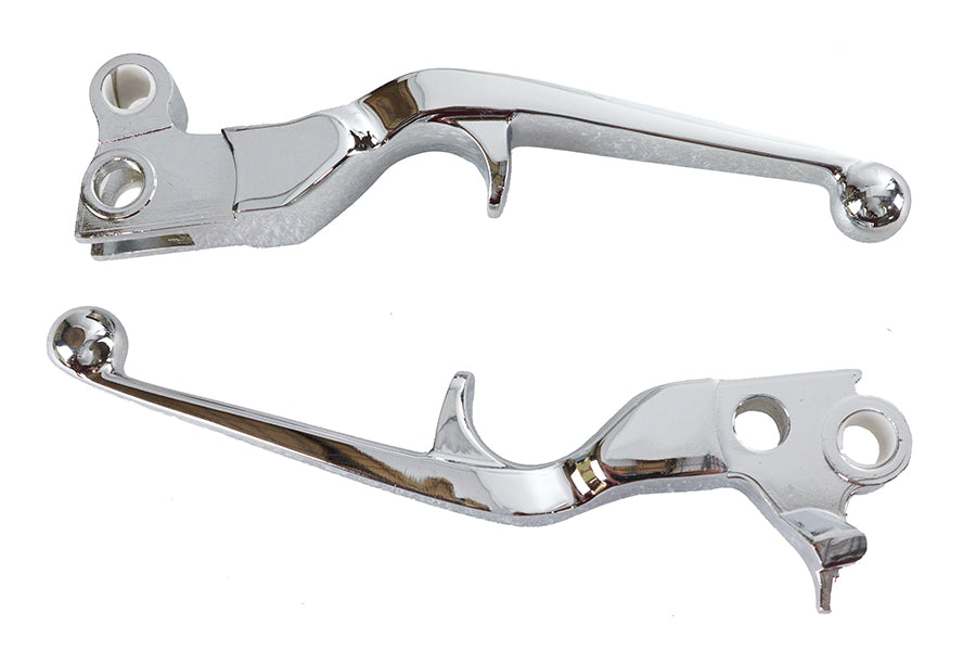 HARLEY Chrome Trigger Style Hand Lever Set Fits 1996-2007 FXST,   1996-2007 FLST,   1996-2007 FXD,