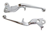 HARLEY Chrome Trigger Style Hand Lever Set Fits 1996-2007 FXST,   1996-2007 FLST,   1996-2007 FXD,