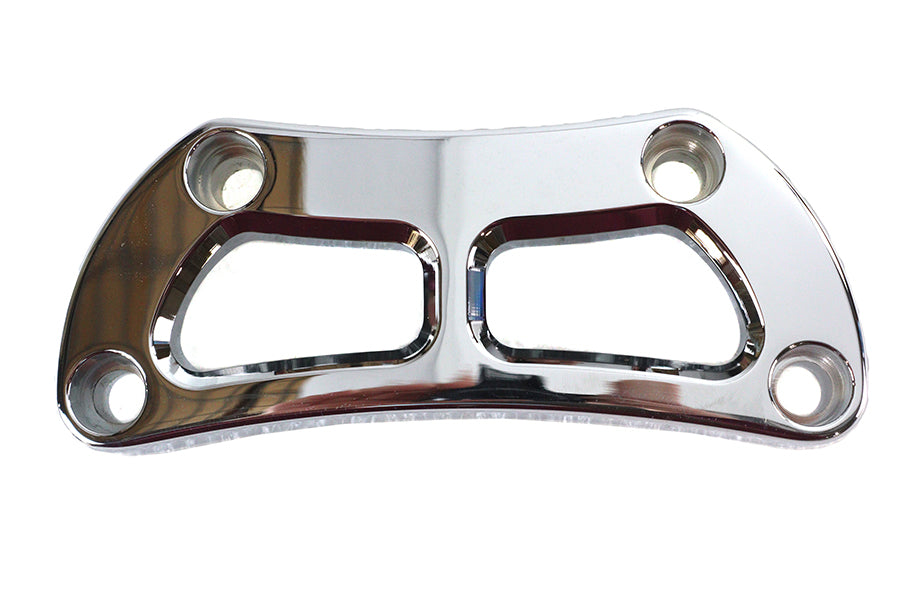 HARLEY Cutout Design Riser Top Clamp Chrome Fits 1974-UP XL,   1980-1984 FX,   1985-UP FX,