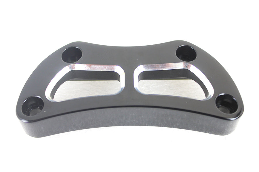 HARLEY Cutout Design Riser Top Clamp Black Fits 1974-UP XL,   1982-1994 FXR,   1982-1994 FXR,   1984