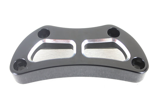 HARLEY Cutout Design Riser Top Clamp Black Fits 1974-UP XL,   1982-1994 FXR,   1982-1994 FXR,   1984