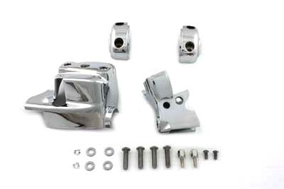 HARLEY Handlebar Control Cover Set Chrome fits 1996-2005 FXST,  1996-2005 FLST,  1996-2003 XL,  1996-2005 FXD,