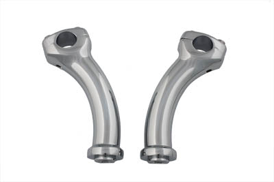 HARLEY 5-3/4 inch Fatty Pullback Riser Kit Chrome fits 0-  Custom, application for 1 handlebars"