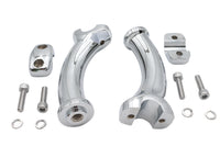 HARLEY 5-3/4 inch Fatty Pullback Riser Kit Chrome Fits 0-  Custom, application for 1 handlebars"