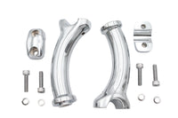HARLEY 5-3/4 inch Fatty Pullback Riser Kit Chrome Fits 0-  Custom, application for 1 handlebars"