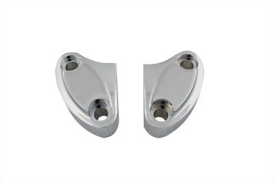 HARLEY Top Riser Clamp Set Chrome Fits 1973-1984 FX,   1982-1994 FXR,   1982-1994 FXR,   1984-UP FXS