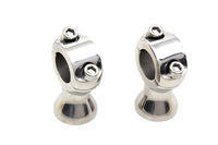 HARLEY 1-3/4 inch Polished Stainless Steel Speed Freak Riser Set fits 0-  Custom, application for 1 handlebars"
