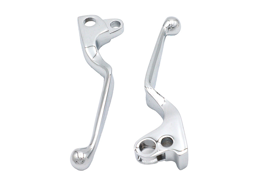 HARLEY Chrome Wide Hand Lever Set Fits 1972-1981 FL,   1972-1981 FX,   1972-1981 XL,