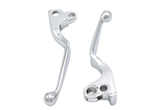 HARLEY Chrome Wide Hand Lever Set Fits 1972-1981 FL,   1972-1981 FX,   1972-1981 XL,