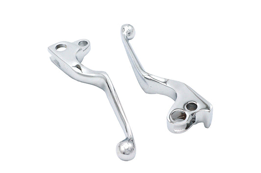 HARLEY Chrome Wide Hand Lever Set Fits 1972-1981 FL,   1972-1981 FX,   1972-1981 XL,