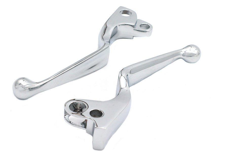 HARLEY Chrome Wide Hand Lever Set Fits 1972-1981 FL,   1972-1981 FX,   1972-1981 XL,