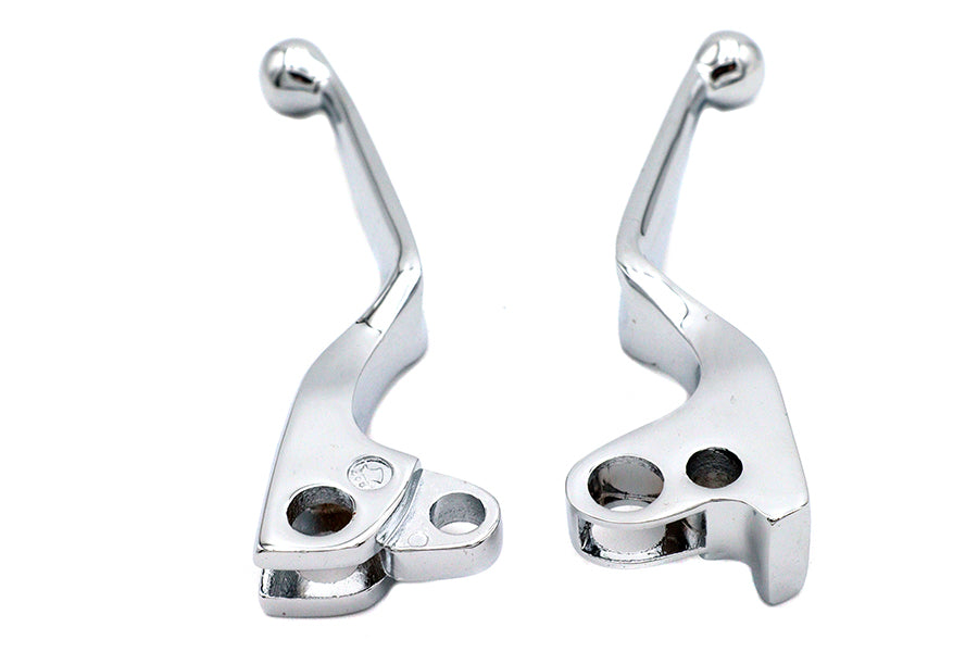 HARLEY Chrome Wide Hand Lever Set Fits 1972-1981 FL,   1972-1981 FX,   1972-1981 XL,