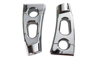 HARLEY 4-1/4 inch Switchback Chrome Riser Set Fits 0-  Custom, application