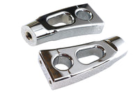 HARLEY 4-1/4 inch Switchback Chrome Riser Set Fits 0-  Custom, application