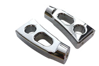 HARLEY 4-1/4 inch Switchback Chrome Riser Set Fits 0-  Custom, application