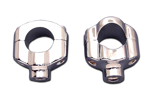 HARLEY 1-1/4 inch Riser Kit Chrome fits 2007-UP FXST, 1-1/4 handlebars"