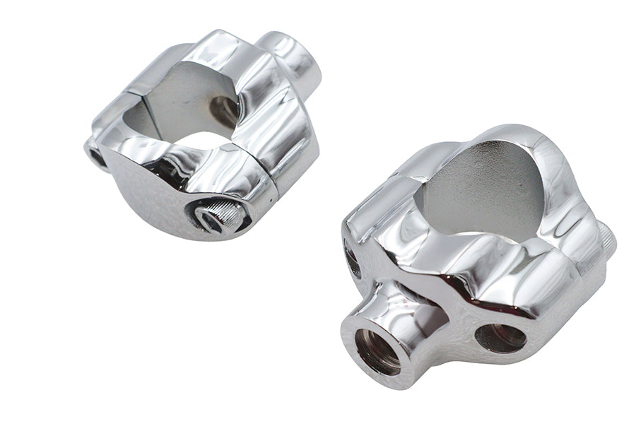 HARLEY 1-1/4 inch Riser Kit Chrome Fits 2007-UP FXST, 1-1/4 handlebars"