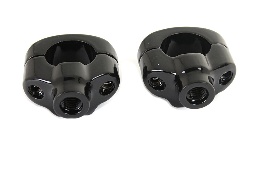 HARLEY 1-1/4 inch Riser Kit Black fits 2007-UP FXST, 1-1/4 handlebars"