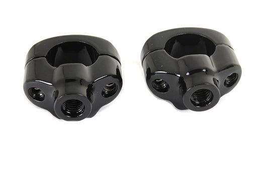 HARLEY 1-1/4 inch Riser Kit Black fits 2007-UP FXST, 1-1/4 handlebars"