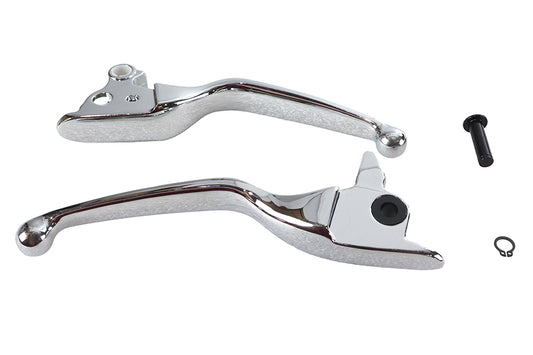 HARLEY Chrome Smooth Contour Tamer Hand Lever Set Fits 2008-2013 FLT,