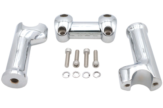 HARLEY Chrome 5 inch Fat Riser Kit Fits 0-  Custom, application for 1 handlebars"