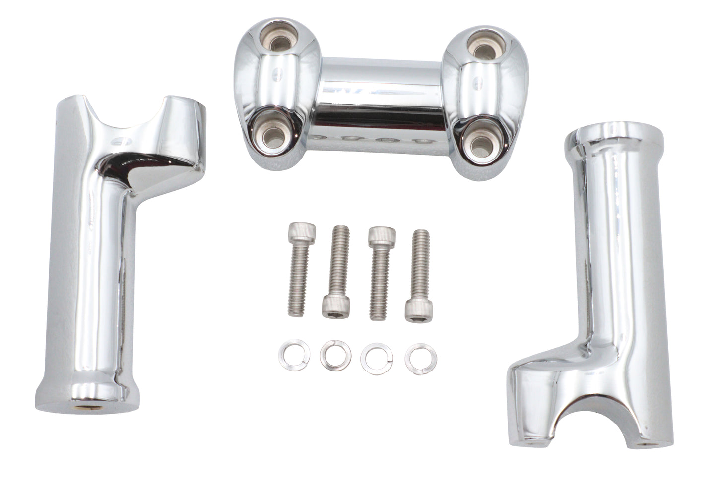 HARLEY Chrome 5 inch Fat Riser Kit Fits 0-  Custom, application for 1 handlebars"