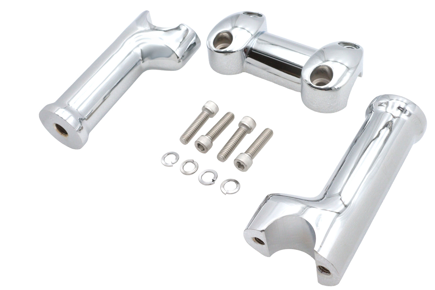 HARLEY Chrome 5 inch Fat Riser Kit Fits 0-  Custom, application for 1 handlebars"