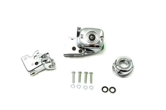 HARLEY Chrome Handlebar Control Cover Kit fits 2008-2017 FXD,  2008-2014 FXST,  2008-2014 FLST,