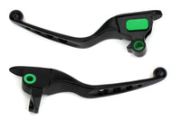 HARLEY Black Drilled Hand Lever Set Fits 2008-2013 FLT,