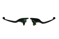 HARLEY Black Drilled Hand Lever Set Fits 2008-2013 FLT,