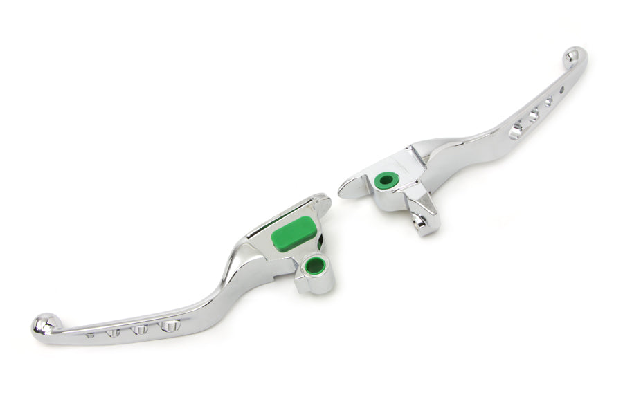 HARLEY Chrome Drilled Hand Lever Set Fits 2008-2013 FLT,
