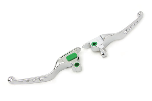 HARLEY Chrome Drilled Hand Lever Set Fits 2008-2013 FLT,