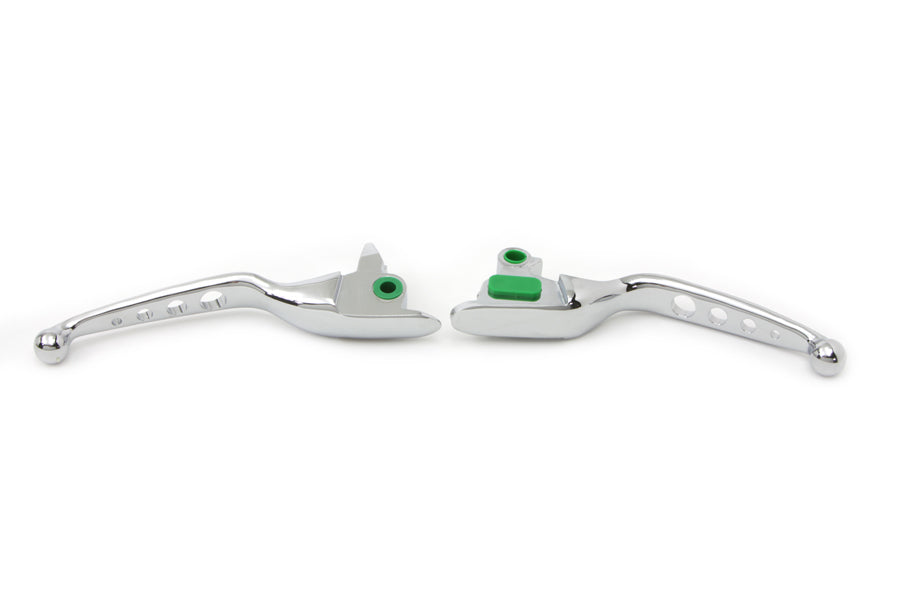 HARLEY Chrome Drilled Hand Lever Set Fits 2008-2013 FLT,