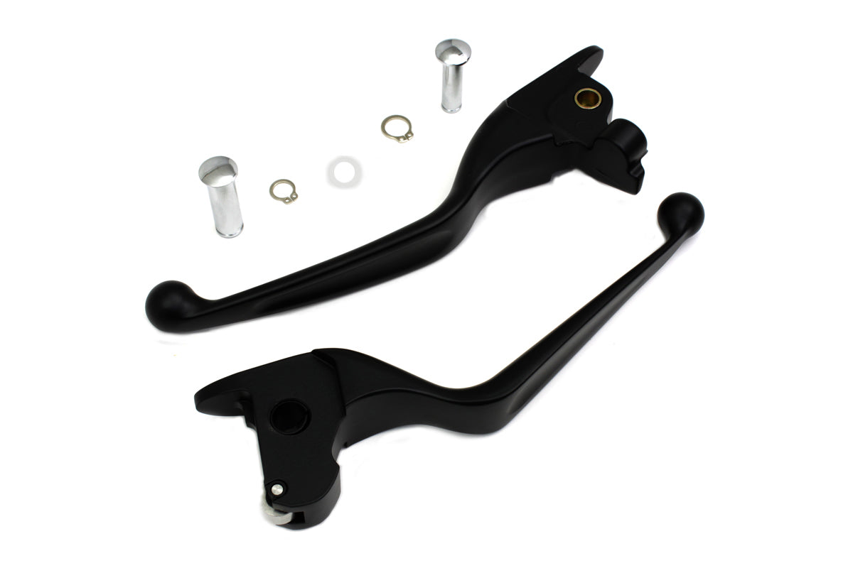 HARLEY Black Hand Lever Set Fits 2014-2016 FLT,
