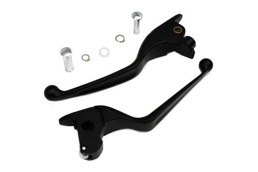 HARLEY Black Hand Lever Set Fits 2014-2016 FLT,