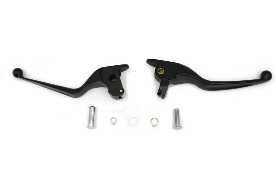 HARLEY Black Hand Lever Set Fits 2014-2016 FLT,