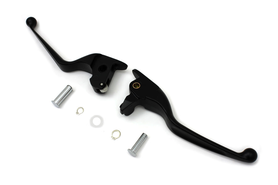 HARLEY Black Hand Lever Set Fits 2014-2016 FLT,