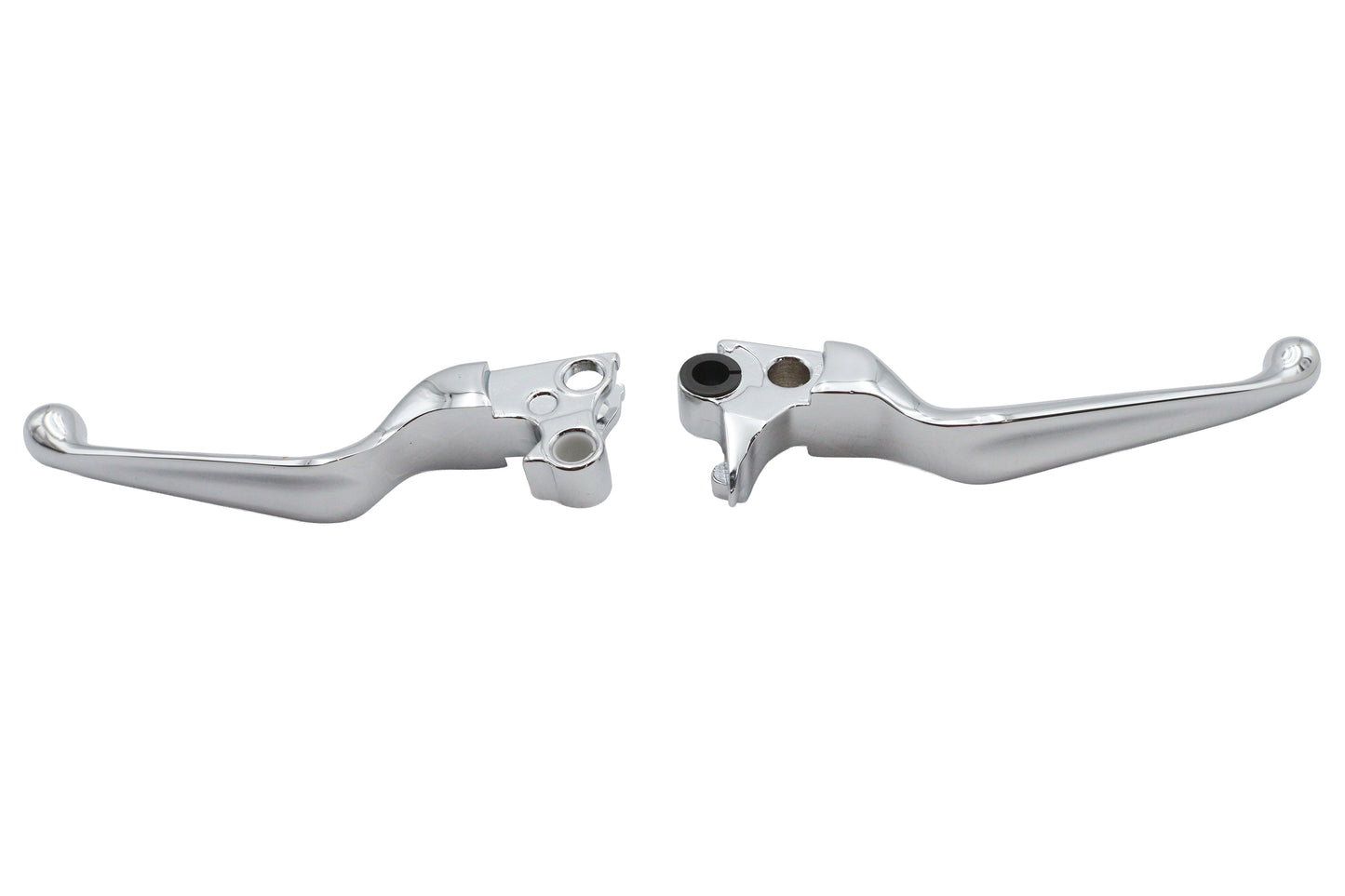 HARLEY Chrome V-Cut Hand Lever Set Fits 1996-2007 FLST,   1996-2007 FXST,   1996-2007 FXD,   1996-20