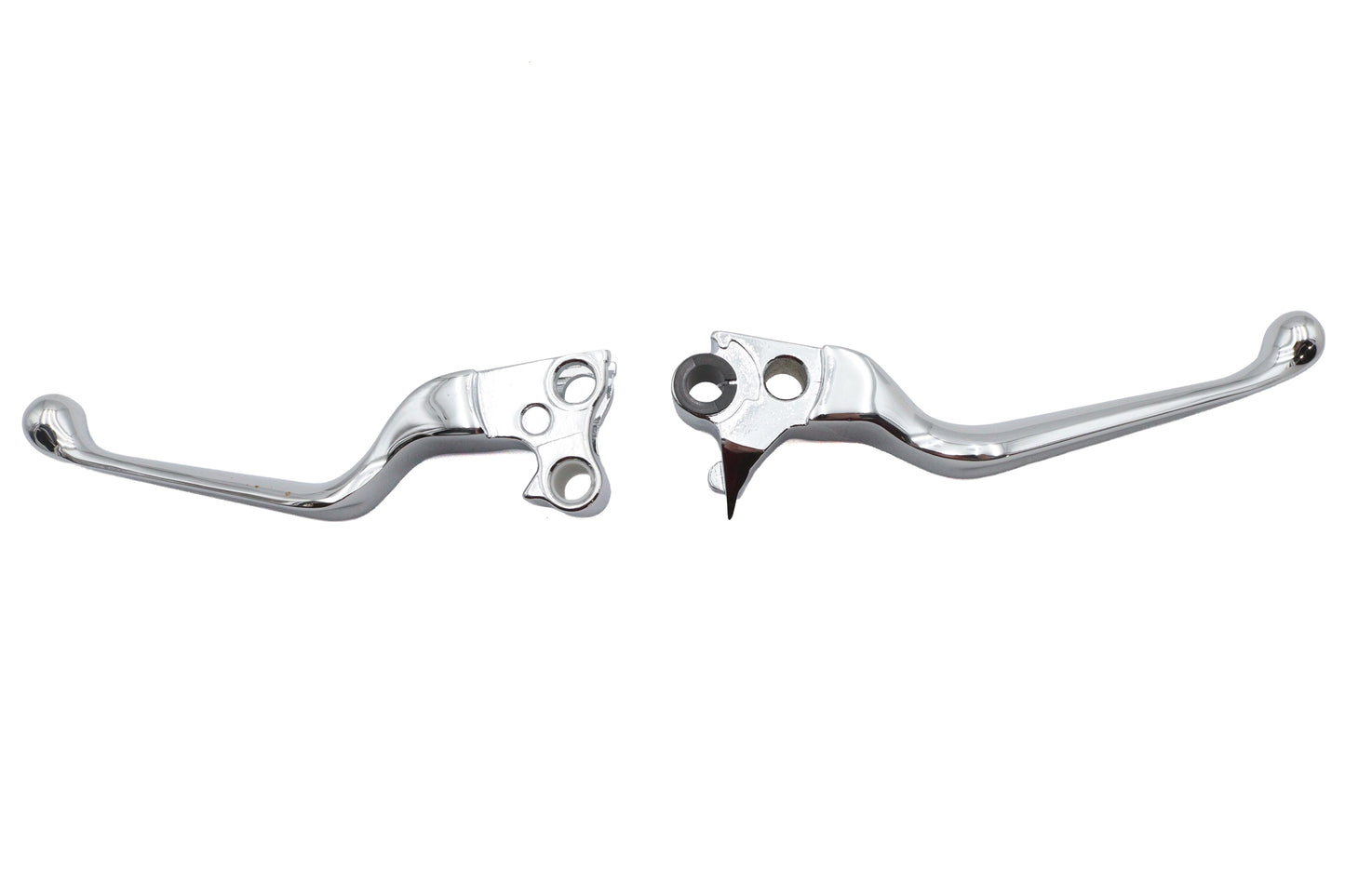 HARLEY Chrome V-Cut Hand Lever Set Fits 1996-2007 FLST,   1996-2007 FXST,   1996-2007 FXD,   1996-20