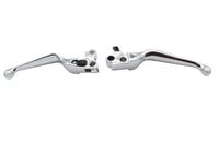 HARLEY Chrome V-Cut Hand Lever Set Fits 1996-2007 FLST,   1996-2007 FXST,   1996-2007 FXD,   1996-20