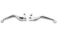 HARLEY Chrome Slotted Hand Lever Set Fits 2004-2006 XL,